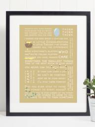 Winnie The Pooh Quote Print Art Poster - Inspirational Motivational Wall - thumbnail 1