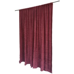Custom Maroon Velvet Curtain 108 Inch High Long Panel Drapes Nfpa 701 Fire Treated Industry Standard Trade Show Expo Exhibit Event Drapery - thumbnail 3