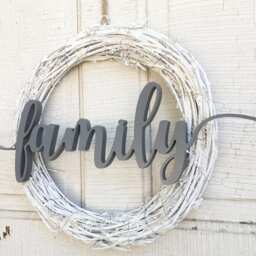 Wooden Family Sign Laser Cut Wood Letters, Gallery Wall Art - thumbnail 2