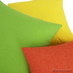 Orange Cosmo Linen Decorative Throw Pillow Cover/Case Cushion 12x20 - thumbnail 2