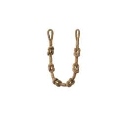 2x Modern Shanklin Coastal Tieback - Cotton/Jute 850mm Embrace Rope Pair - thumbnail 3