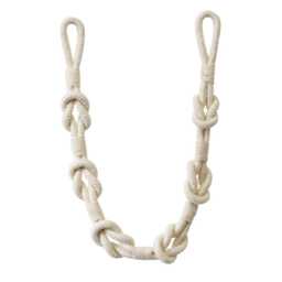 2x Modern Shanklin Coastal Tieback - Cotton/Jute 850mm Embrace Rope Pair - thumbnail 2