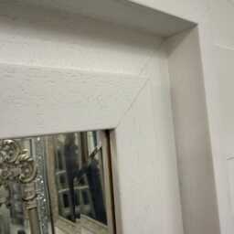 Large White Solid Wood Mirror Contemporary Design Stepped Frame Hockney Wood - Choice Of Size Premium Quality Free P&p - thumbnail 4