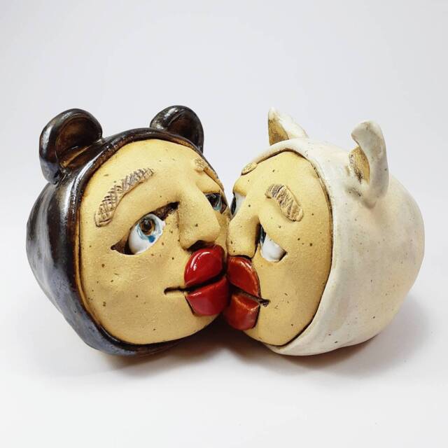 Unique Gift, Gay Wedding Valentine's Couple, Valentine, Art, Pride, Sculpture, Home Decor - image 1