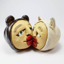 Unique Gift, Gay Wedding Valentine's Couple, Valentine, Art, Pride, Sculpture, Home Decor