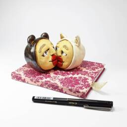 Unique Gift, Gay Wedding Valentine's Couple, Valentine, Art, Pride, Sculpture, Home Decor - thumbnail 3