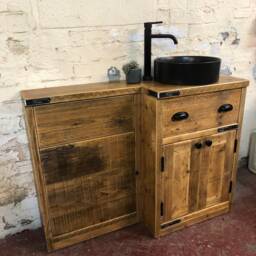 Hexham Combination - Handmade Reclaimed Timber Bathroom Furniture - thumbnail 1