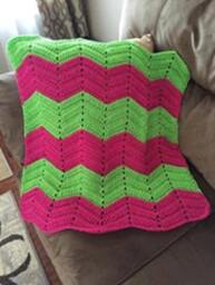 Baby Blanket, Afghan, Crochet Throw, Shower Gift, Bedding, Photo Prop, Nursery Crib Blanket - thumbnail 1