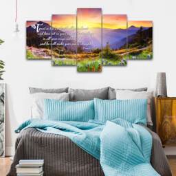 Proverbs 35-6 #1 Niv Trust in The Lord Bible Verse Canvas - Christian Scripture Religious Wall Art Home Decor Paintings - thumbnail 2