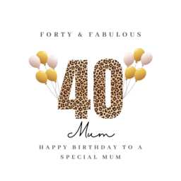 Mum 40Th Birthday Candle Sticker Label Stickers Labels Mums - thumbnail 4