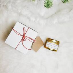 Lavender Cedarwood Soy Candle, Vegan All Natural Travel Man Gift For Him, Musky Birthday - thumbnail 4