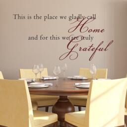 Home Grateful Wall Quotes Family Room Vinyl Decal Art - 087 - thumbnail 2