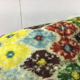 Silk Ikat Lumbar Pillow Cover, Handwoven Accent Cushion - 10x24 - thumbnail 2