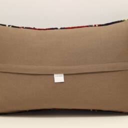 Vintage Turkish Kilim Pillow Cover, 12x20 Lumbar - thumbnail 4
