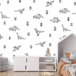Dinosaur Wall Decals Scandi Style Stickers, Kids Room Decor - 57 Pack - thumbnail 2