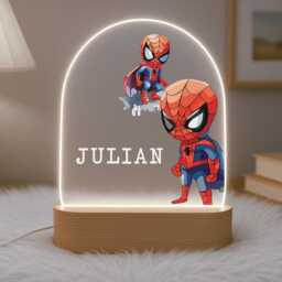 Superhero Child's Personalised Night Light - Birthday Gift Bedroom Decor - thumbnail 2