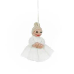 Woodland Nativity Set Handmade Needle Felted Christmas Ornaments - thumbnail 4