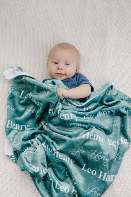 Personalized Name Blanket, Customizable Minky Unique For Newborns Baby & Kids, Nursery Decor, Popular Shower Gift, Nb05 - image 1