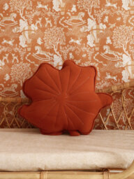 Fancy Flower - Rust Muslin Pillow - thumbnail 1