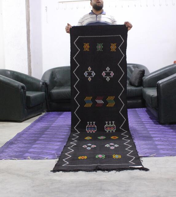 Handwoven Berber Hallway Runner Rug, Contemporary Moroccan Kilim - 8.6Ft X 2.3Ft - image 1