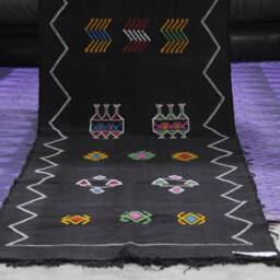 Handwoven Berber Hallway Runner Rug, Contemporary Moroccan Kilim - 8.6Ft X 2.3Ft - thumbnail 2