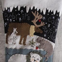 Made To Order Finished Piece Arctic Friends Christmas Stocking By Cheswickcompany - thumbnail 3
