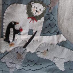 Made To Order Finished Piece Arctic Friends Christmas Stocking By Cheswickcompany - thumbnail 2