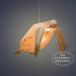 Sea Turtle Origami Lamp - Unique Geometric Lighting For Bedroom & Kids' Room Decor Perfect Gift Animal Lovers - thumbnail 2