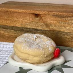 Jam Doughnut Candle - Decorative Handmade Novelty Unique Food Lookalike Gifts Soy Wax - thumbnail 3