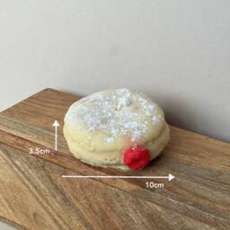 Jam Doughnut Candle - Decorative Handmade Novelty Unique Food Lookalike Gifts Soy Wax - thumbnail 2