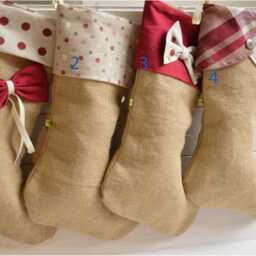 Personalized Christmas Stocking, Family Stockings, Christmas, Red, Set Of Four Fantasies, Off, Coordinate, Socks - thumbnail 2