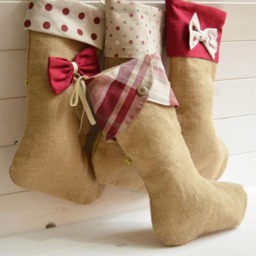 Personalized Christmas Stocking, Family Stockings, Christmas, Red, Set Of Four Fantasies, Off, Coordinate, Socks - thumbnail 3