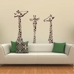Giraffe Family Wall Decals Custom Nursery Decor - thumbnail 2