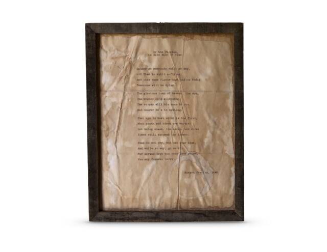 To The Virgins To Make Much Of Time Poem Print - Robert Herrick Wall Art Handmade Vintage Style Framed in Barnwood Or Unframed - image 1