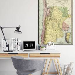 1897 South America Map Print Vintage Wall Art Decor - thumbnail 3