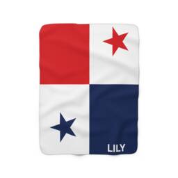 Panama Fleece Blanket, Panama Flag Blanket, Of Panama, Custom Personalized Country Gift, Name - thumbnail 2