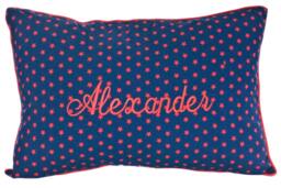 Personalised Name Cushion - Red Stars