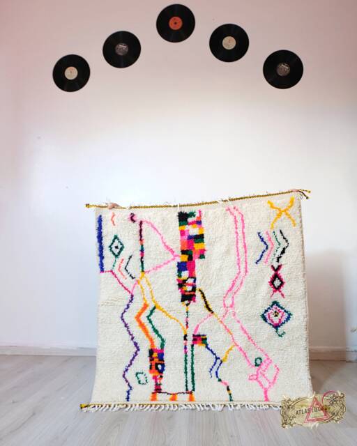 Berber Teppich, Handmade Rug, Rug, Wool Beni Ourain Carpet, Gift For Her, Boho Teppich - image 1