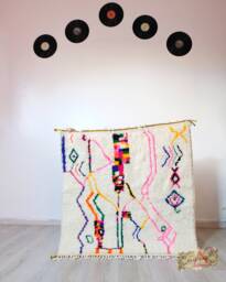 Berber Teppich, Handmade Rug, Rug, Wool Beni Ourain Carpet, Gift For Her, Boho Teppich - thumbnail 1