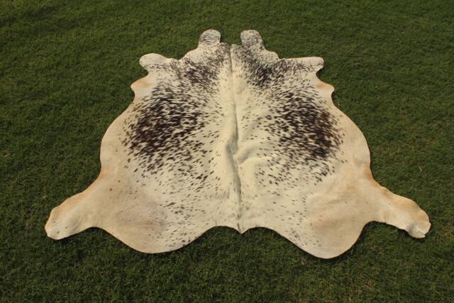 Tricolor Cowhide Rug Brazilian Cow Skin Medium Hide Area 5 X Premium Quality - image 1