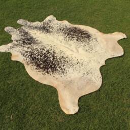 Tricolor Cowhide Rug Brazilian Cow Skin Medium Hide Area 5 X Premium Quality - thumbnail 2