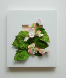 Paper Begonia Wall Art 3D Floral Decor, Elatior - thumbnail 1