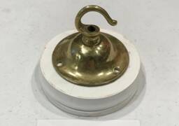 Brass Ceiling Hook Lamp Chandelier Light Wall Patras Wooden Mount Hanging Chain Antique Old