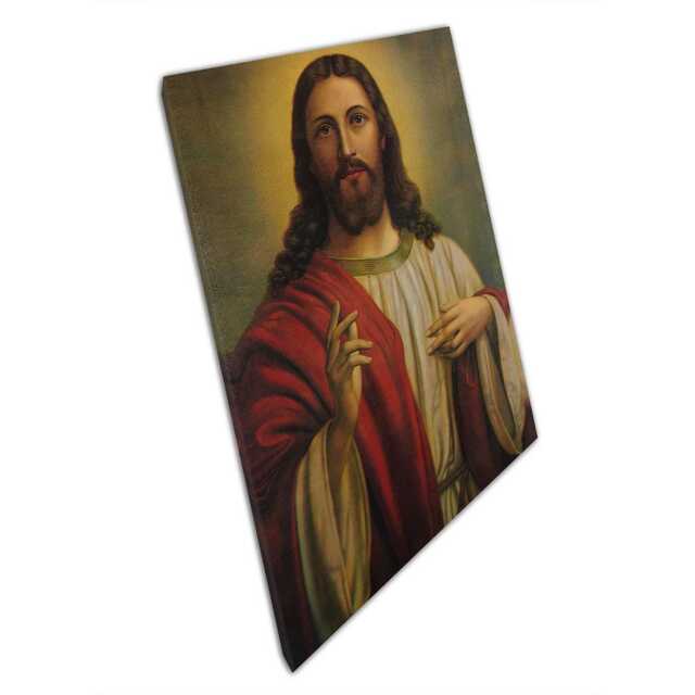 Inspirational Jesus Christ Canvas Classic Religious Artwork For Home & Office Wall Decor - image 1