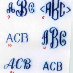 Monogrammed 3 Pieces New White Towels Set - Grandeur Hospitality 100% Cotton - thumbnail 2