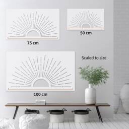 Dizzy Duck Boho Full Sun Stencil By - Sunrise For Painting Nursery Diy Wall D??cor - thumbnail 2