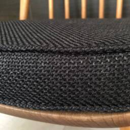 Myhome New Seat Pad(S For Ercol Dining Chairs With Straps & Press Studs - Black - thumbnail 3