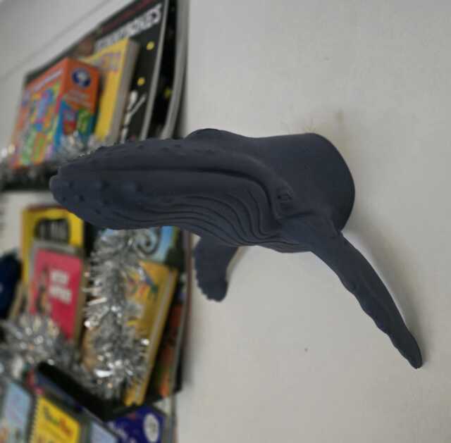 Humpback Whale Wall Art - Animal Decor 3D Printed - image 1