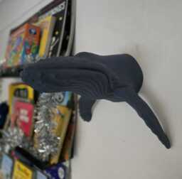 Humpback Whale Wall Art - Animal Decor 3D Printed - thumbnail 1