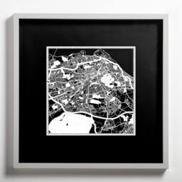 Paper Cut Map Edinburgh 12??12 In. Art Ideal Gifts - thumbnail 3